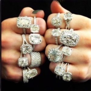 Diamonds are a girls best friend LARGE ring